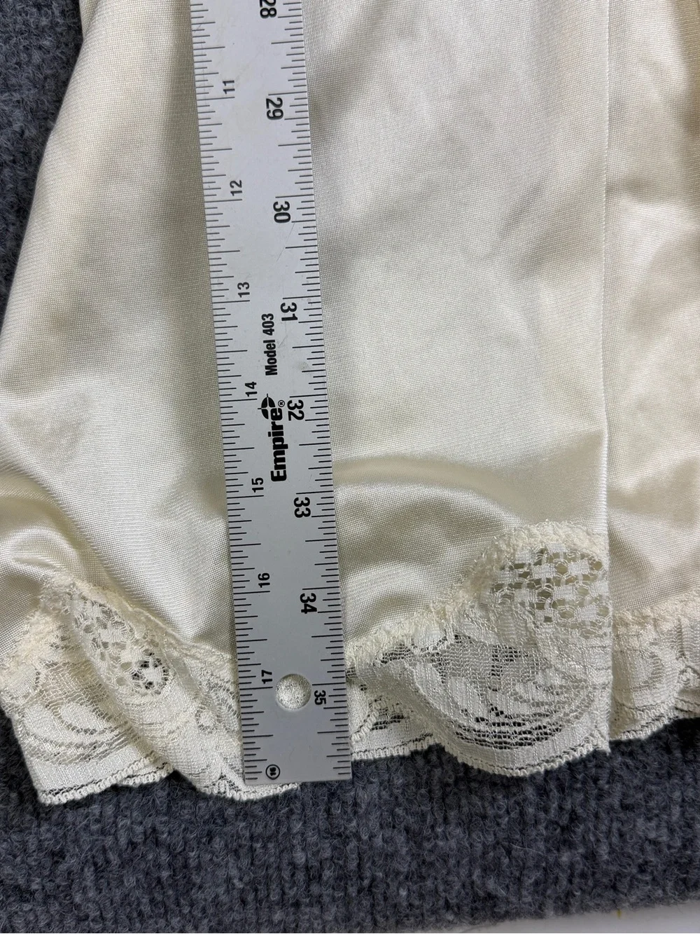 Vintage Ilusion Lace Slip Dress Beige Plus Size 2X 18-20 Coquette Lingerie